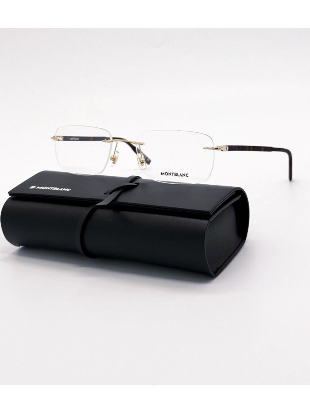 New Montblanc Rimless Men Eyeglasses MB0221O 006